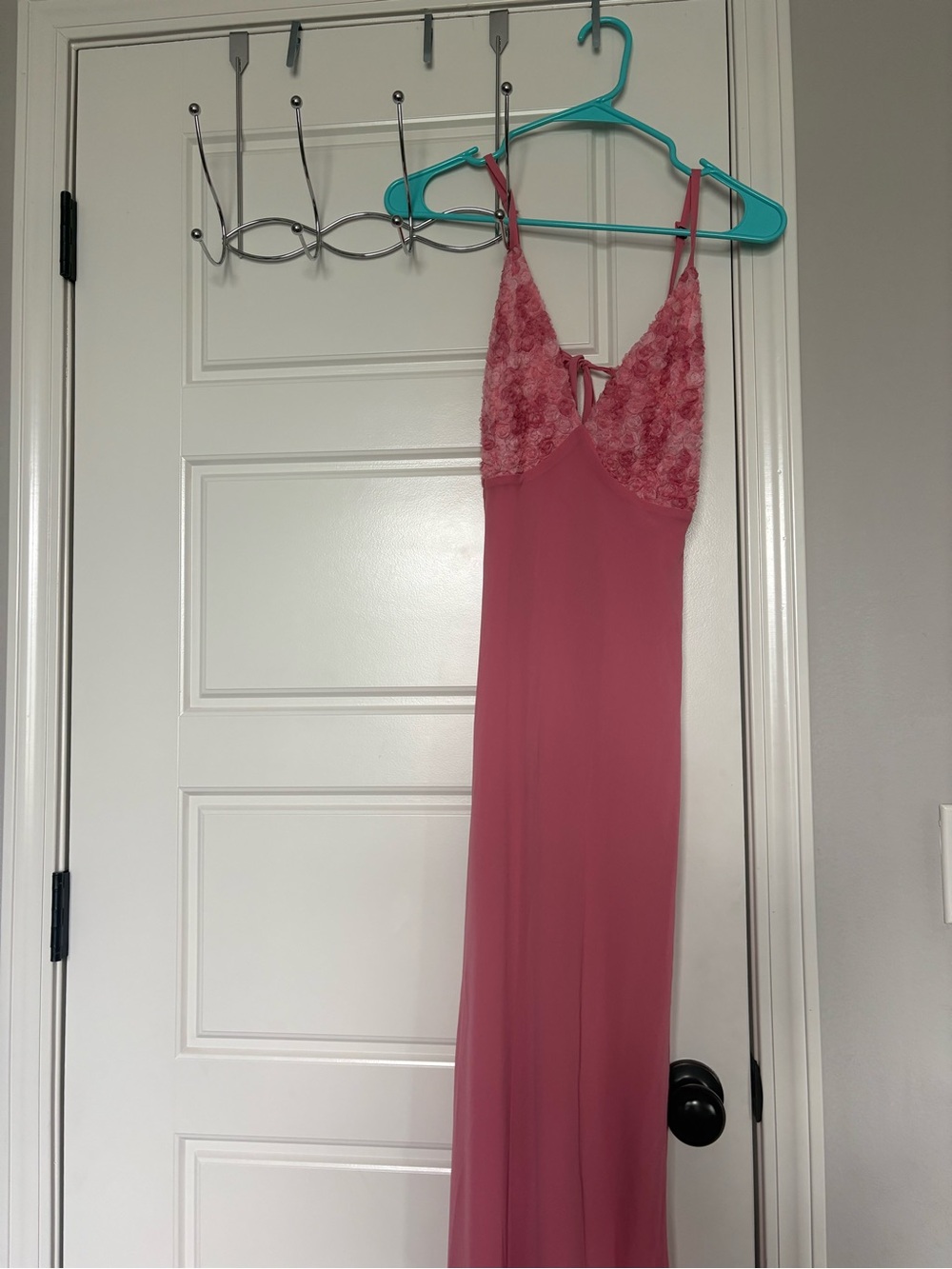 wild fable Pink Lace-Trim Maxi Dress